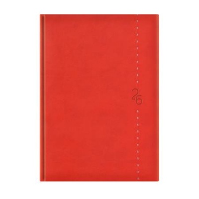 Naptár, tervező, B5, heti, TOPTIMER "Linea", piros